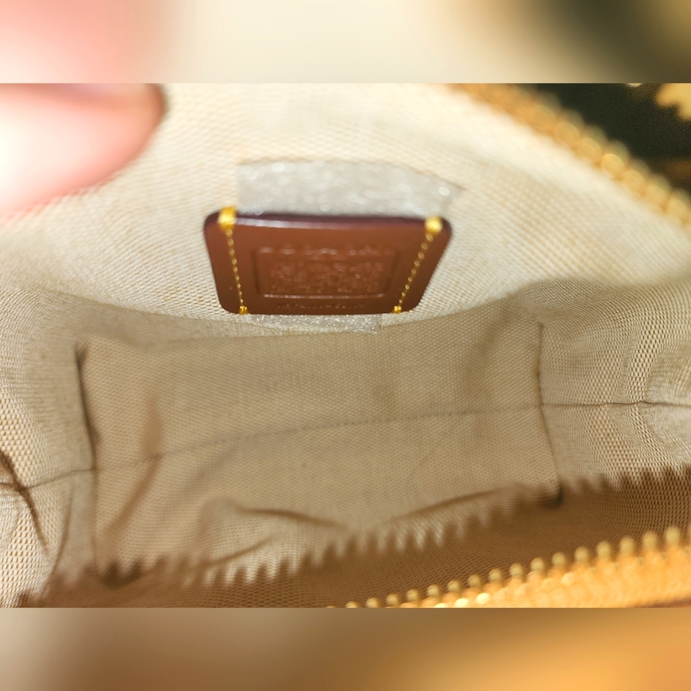 Coach Brown & Yellow Duck Embroidered Signature Crossbody Bag - Picture 4 of 4